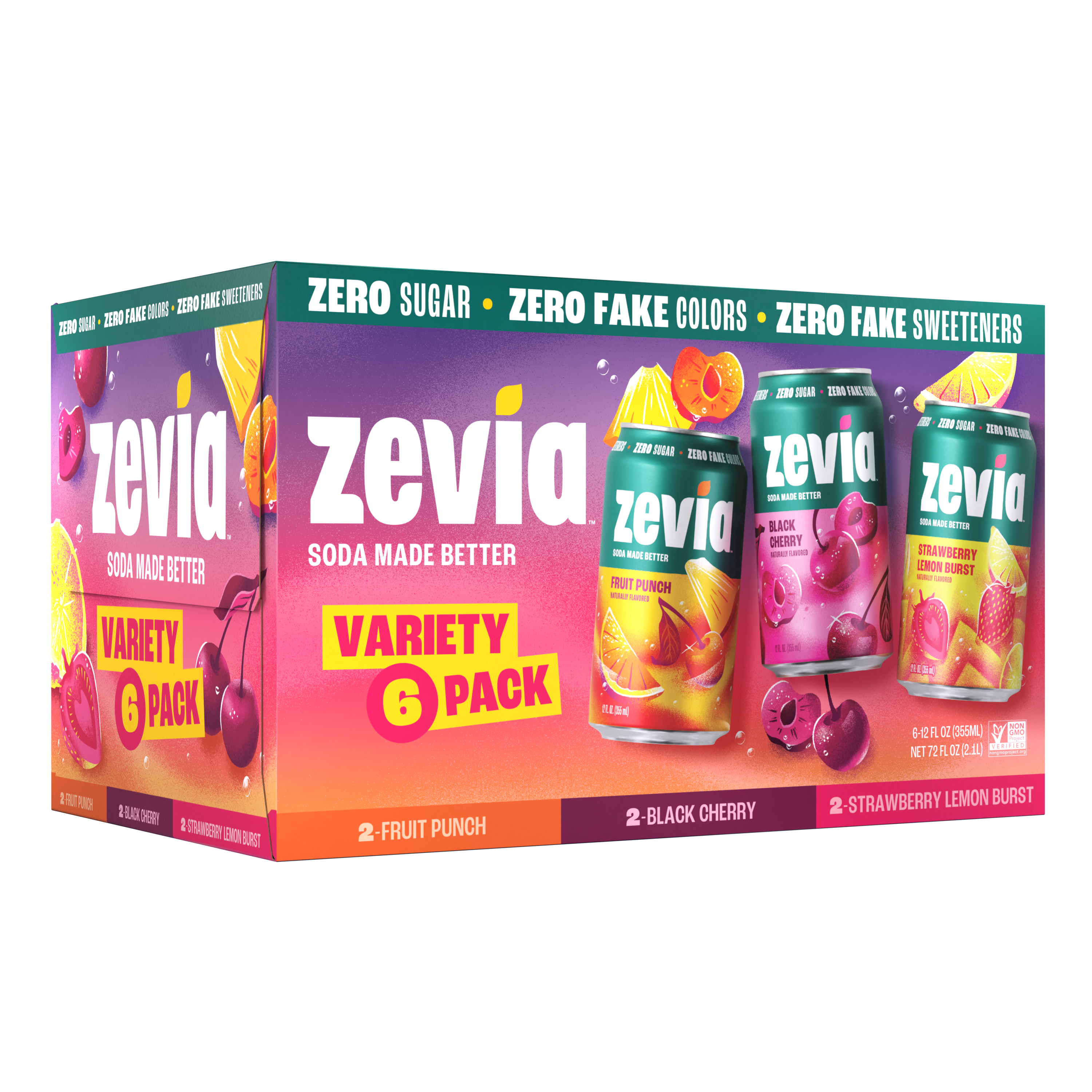 Pack varié de sodas fruités