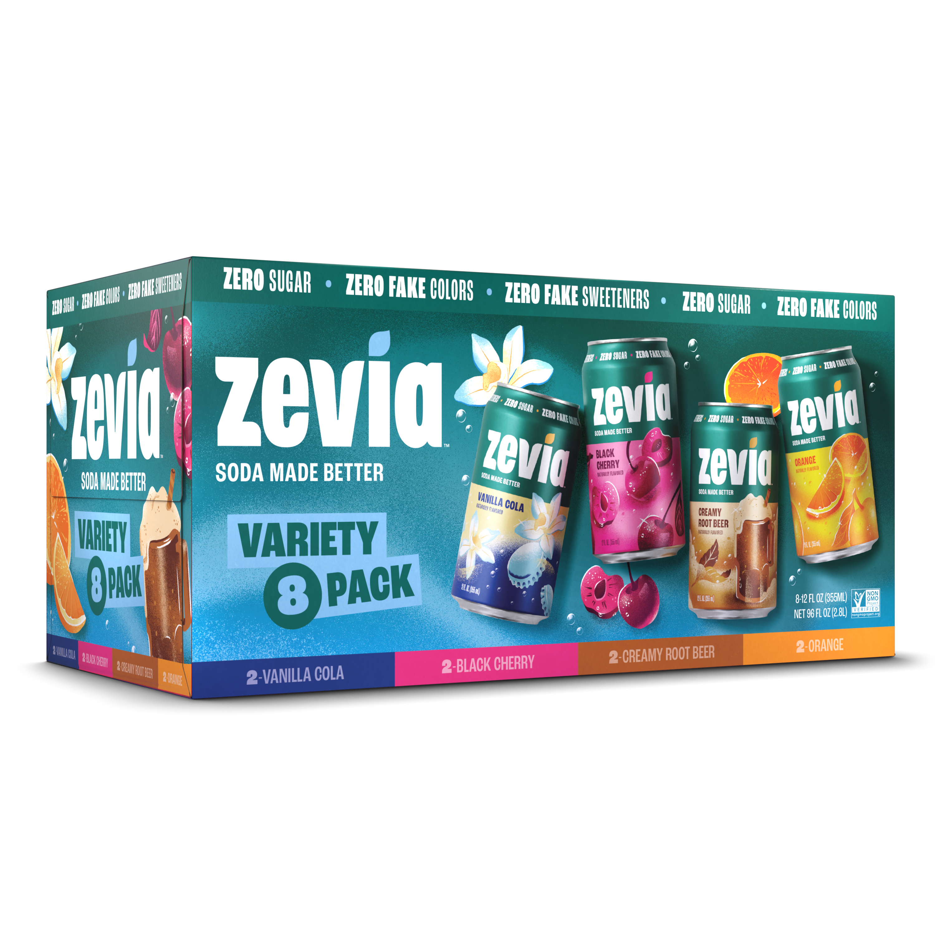 Pack varié de sodas fruités