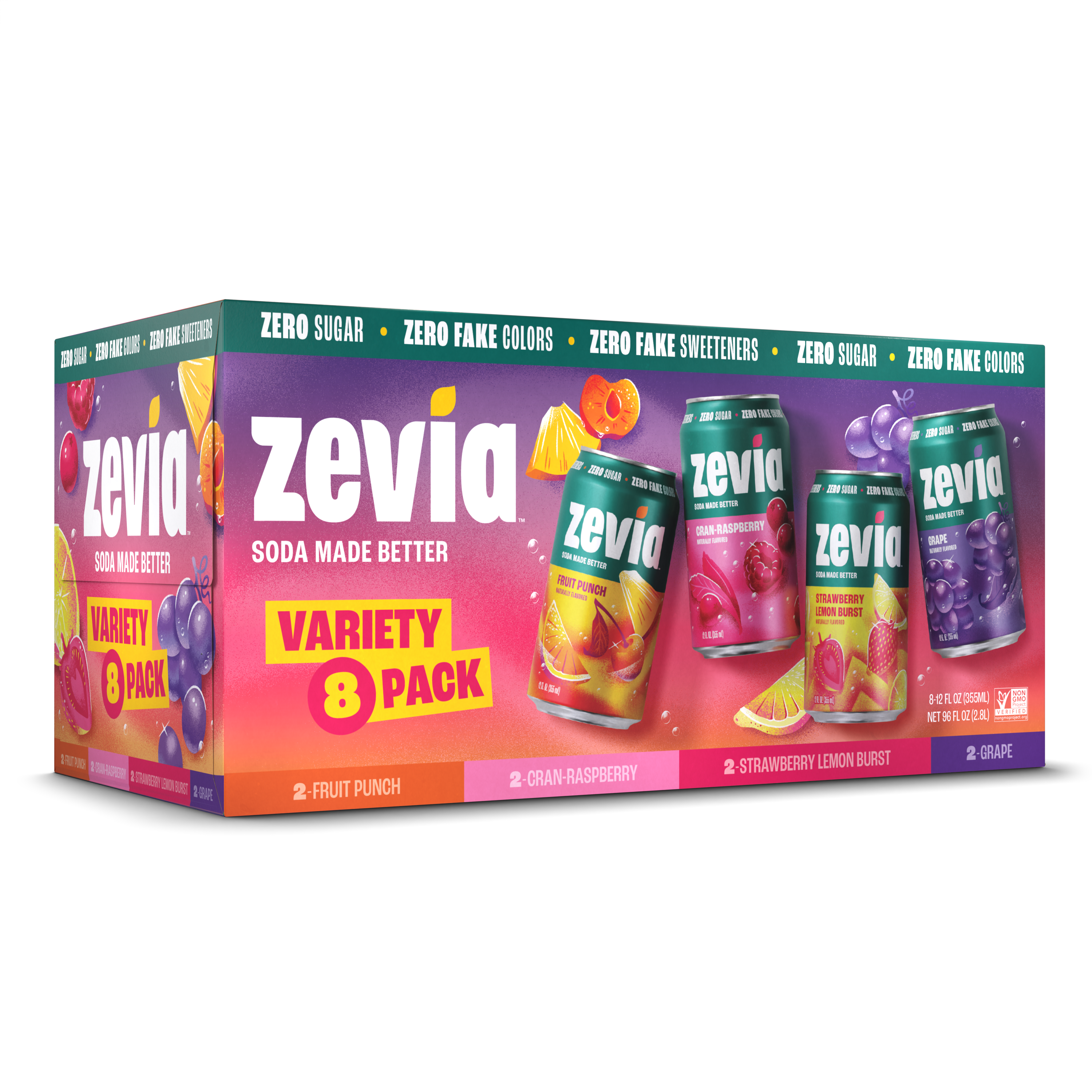 Pack varié de sodas fruités