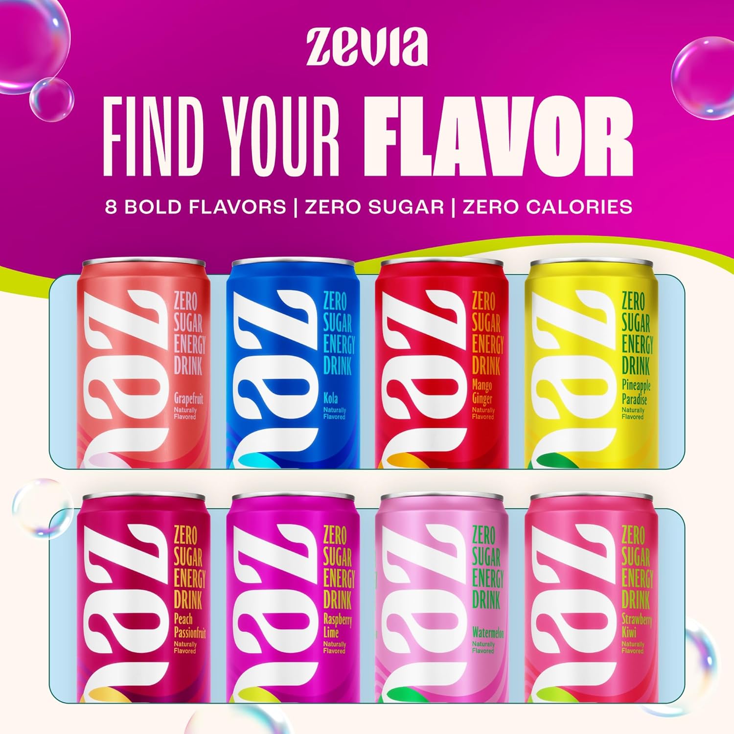 Pack varié de saveurs classiques Energy 4