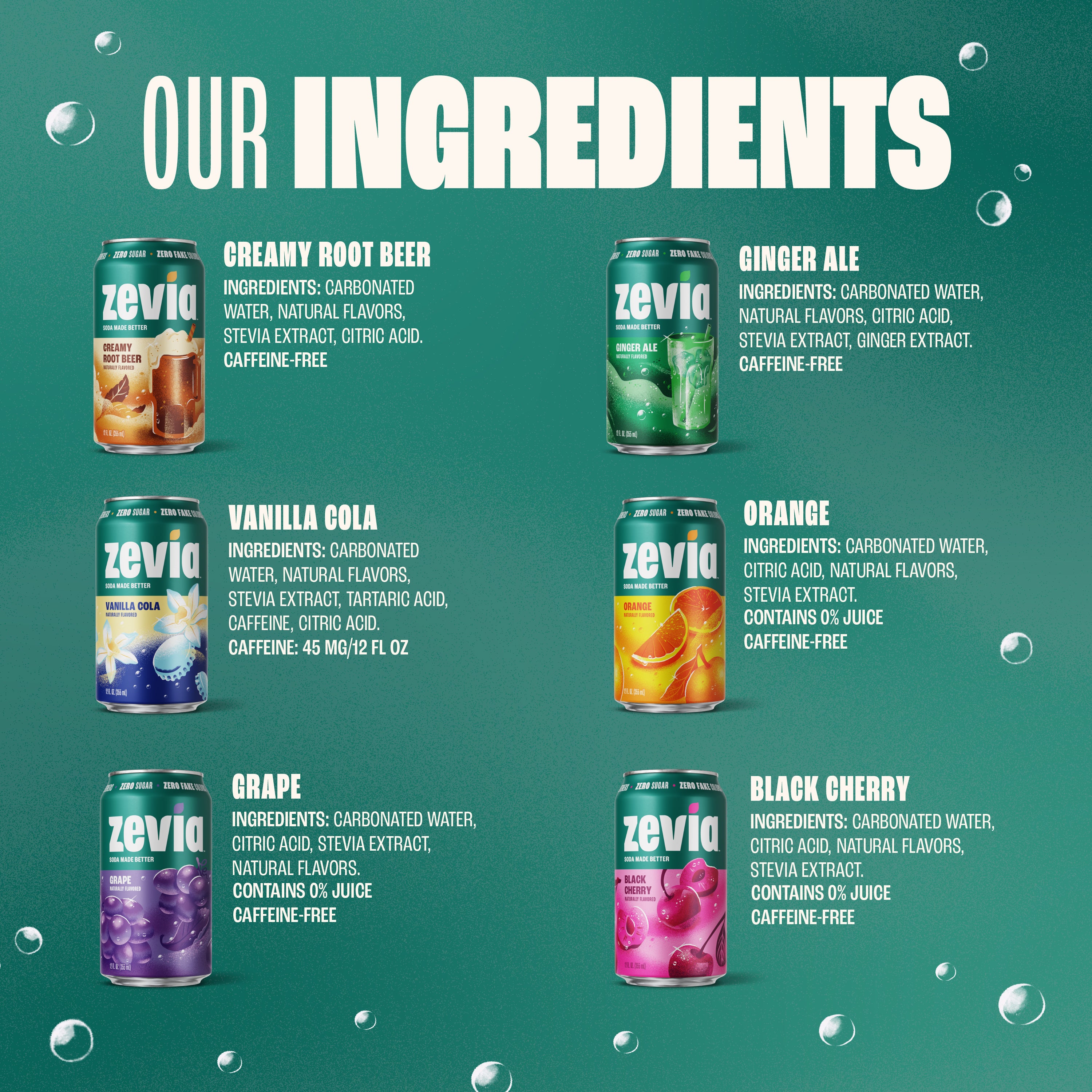 Pack varié de sodas arc-en-ciel à 6 saveurs